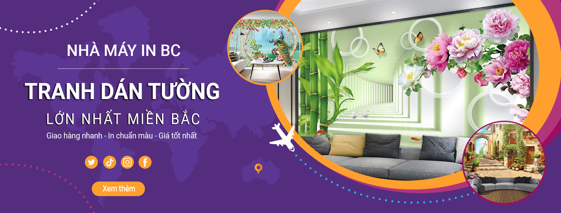 banner tranh dan tuong dep