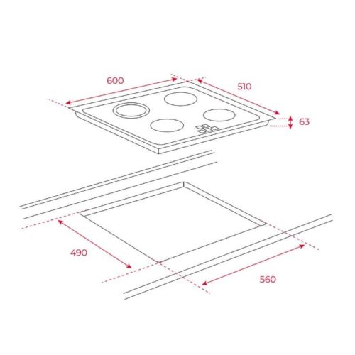 Kích thước của Bếp Điện Teka TR 6420