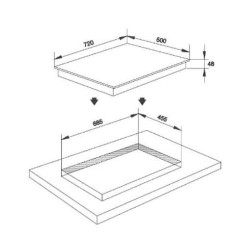 Kích thước bếp Điện Malloca MH-04R