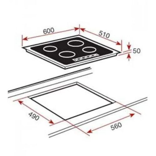 Kích thước Bếp điện Teka TB 6415