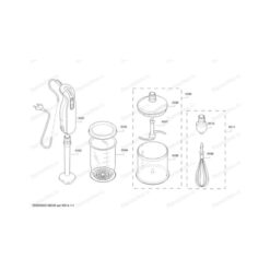 Kích thước của Máy xay cầm tay Bosch MSM7700