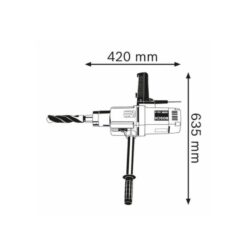 Kích thước của Máy khoan điện Bosch GBM 32-4 Professional