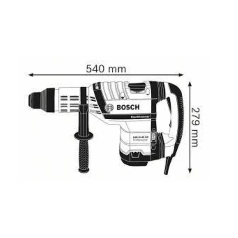 Kích thước của Máy khoan búa bê tông Bosch GBH 8-45 D Kích thước của Máy khoan búa bê tông Bosch GBH 8-45 D