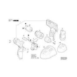 Kích thước của Máy khoan pin Bosch GSB 1080-2-LI
