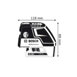 Kích thước của Máy cân mực laser tia Bosch GCL 25 Professional