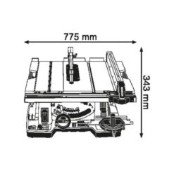 Kích thước của Máy cưa bàn Bosch GTS 10 XC