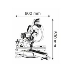 Máy cưa đa năng Bosch GCM 12 SD 3 Kích thước của Máy cưa đa năng Bosch GCM 12 SD