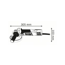 Máy mài góc nhỏ Bosch GWS 7 – 100 T 3 Kích thước của Máy mài góc nhỏ Bosch GWS 7 – 100 T