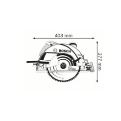 Kích thước củaMáy cưa dĩa Bosch GKS 235 Turbo Professional