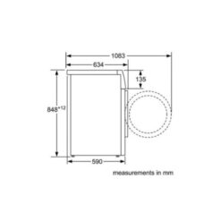 Kích thước của Máy giặt Bosch WAW28480SG