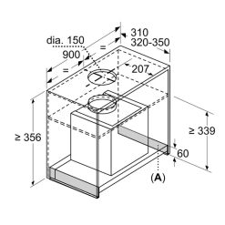 Kích thước máy hút mùi DBB96AF60