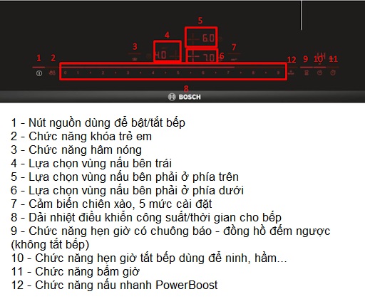 Hướng dẫn cách sử dụng bếp từ Bosch