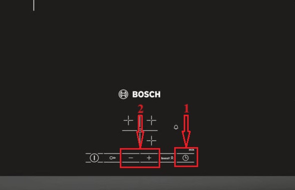 Chức năng hẹn giờ trên bếp từ Bosch