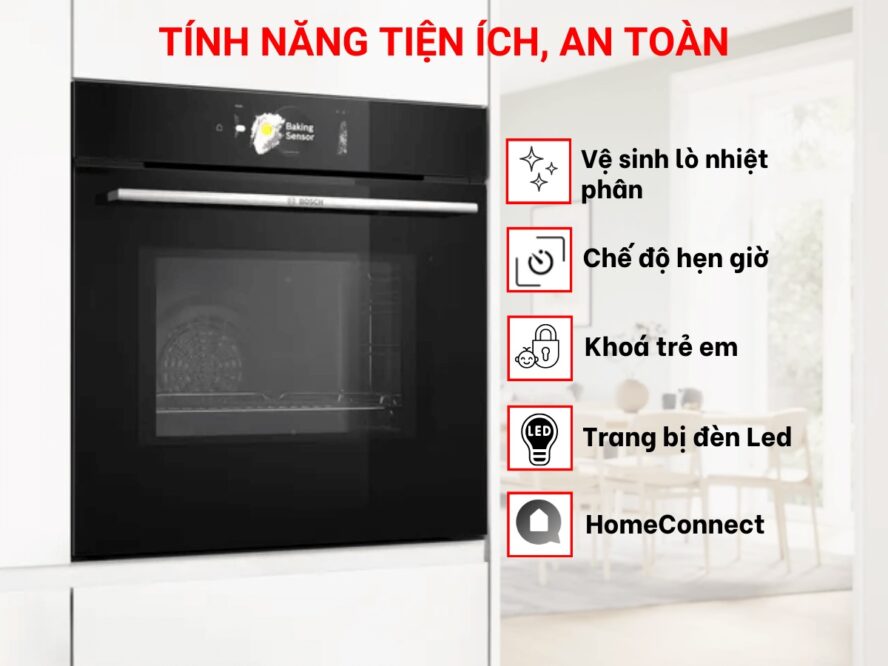Đánh giá về các tính năng an toàn lò vi sóng Bosch