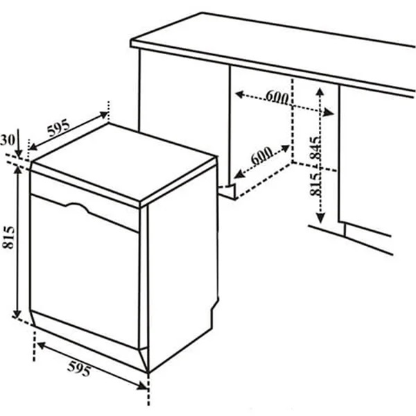 Kích thước các dòng máy rửa bát Bosch phổ biến hiện nay 1 Kích thước máy rửa bát Bosch âm tủ