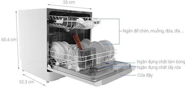 Kích thước các dòng máy rửa bát Bosch phổ biến hiện nay 6 kich thuoc may rua bat bosch de ban 1