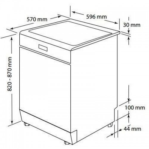 Kích thước các dòng máy rửa bát Bosch phổ biến hiện nay 3 Kích thước máy rửa bát Bosch độc lập
