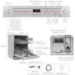 Thông số kỹ thuật máy rửa bát độc lập Bosch SMS2ITI12E Serie 2