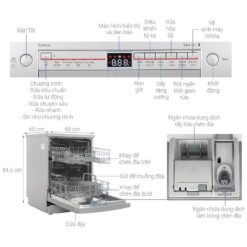 Máy rửa bát độc lập Bosch SMS2ITI41G 3 Chi tiết máy rửa bát độc lập Bosch SMS2ITI41G