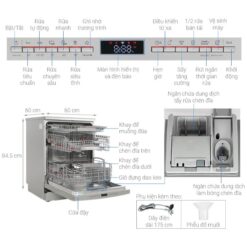Máy rửa bát độc lập Bosch SMS6ZDI08E Serie 6 3 Chi tiết máy rửa bát độc lập Bosch SMS6ZDI08E Serie 6