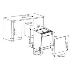 Kích thước máy rửa chén Bosch SPS25CI03E