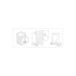 Kích thước của Máy sấy quần áo Bosch WTV74100ME