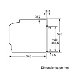 Lò nướng Bosch HBA512ES0 |Serie 4 5 Kích thước Lò nướng Bosch HBA512ES0 |Serie 4