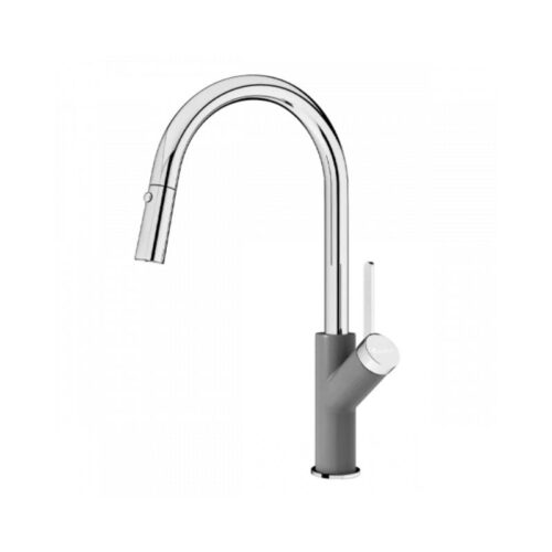 Vòi rửa bát dây rút Konox Ponte Grey