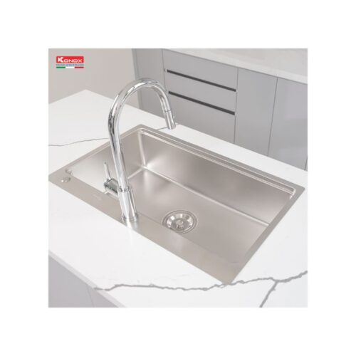 Chậu rửa bát chống xước Konox Top Mount Sink KN8151TS Dekor Basic 4 Chậu rửa bát chống xước Konox Top Mount Sink KN8151TS Dekor Basic (2)