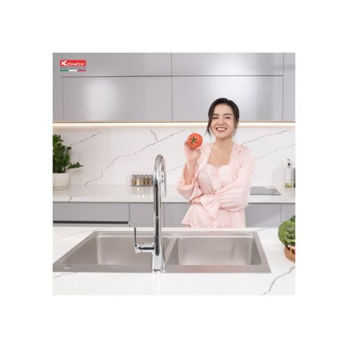 Chậu rửa bát chống xước Konox Top Mount Sink KN8651TD Dekor Basic 4 Chậu rửa bát chống xước Konox Top Mount Sink KN8651TD Dekor Basic (2)