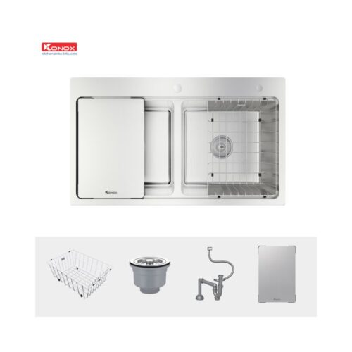 Chậu rửa bát chống xước Konox Workstation Sink – Topmount Sink KN8651TD Dekor (2)