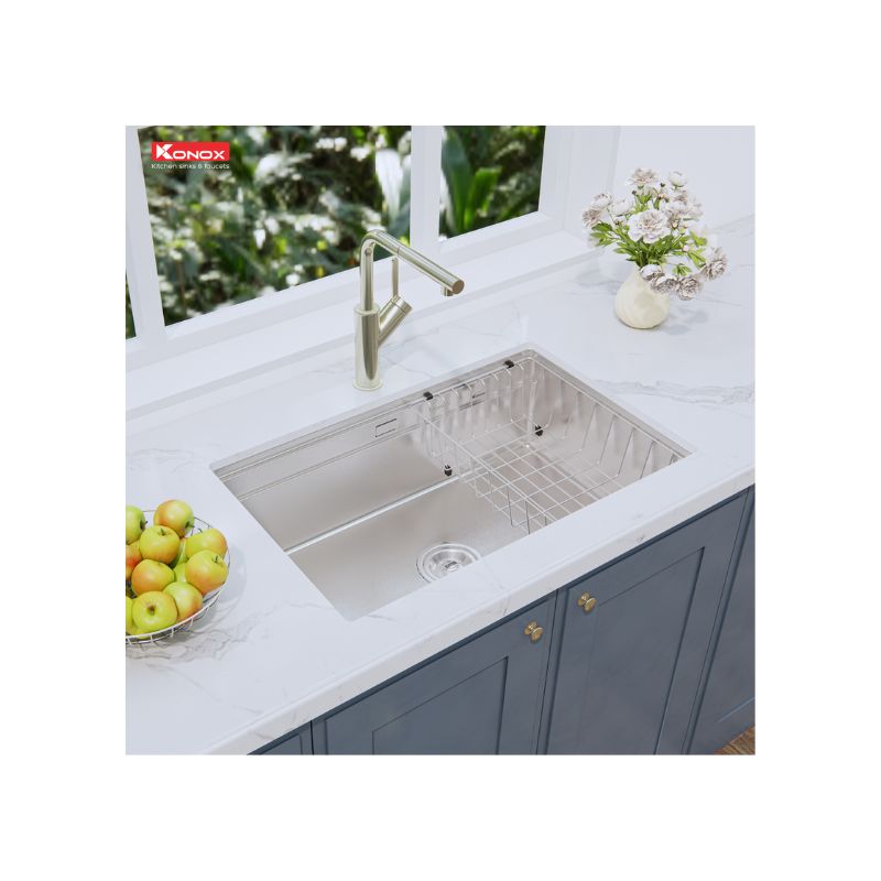 Chậu rửa bát chống xước Konox Workstation Sink – Undermount Sink KN7044SU Dekor (3) Chậu rửa bát chống xước Konox Workstation Sink – Undermount Sink KN7044SU Dekor (3)
