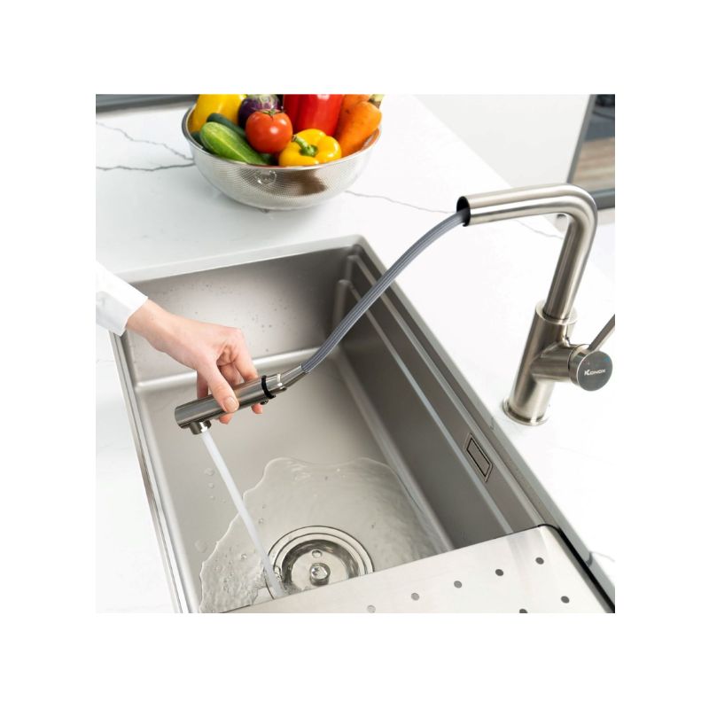 Chậu rửa bát chống xước Konox Workstation Sink – Undermount Sink KN8644SU Dekor (5) Chậu rửa bát chống xước Konox Workstation Sink – Undermount Sink KN8644SU Dekor (5)