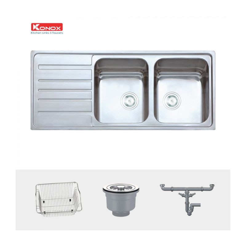 Chậu rửa bát Konox European sink Artusi KS11650 1D – Bàn trái (2) Chậu rửa bát Konox European sink Artusi KS11650 1D – Bàn trái (2)