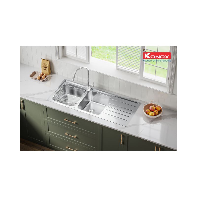 Chậu rửa bát Konox European sink Artusi KS11650 1D – Bàn trái (3) Chậu rửa bát Konox European sink Artusi KS11650 1D – Bàn trái (3)