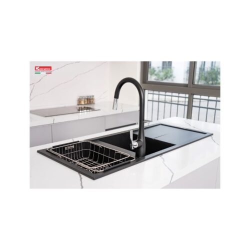 Chậu rửa bát Konox Granite Sink Livello Smart 1160 – Black 5 Chậu rửa bát Konox Granite Sink Livello Smart 1160 – Black (3)