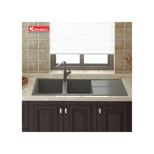 Chậu rửa bát Konox Granite Sink Livello Smart 1160 – Grey 6 Chậu rửa bát Konox Granite Sink Livello Smart 1160 – Grey (4)
