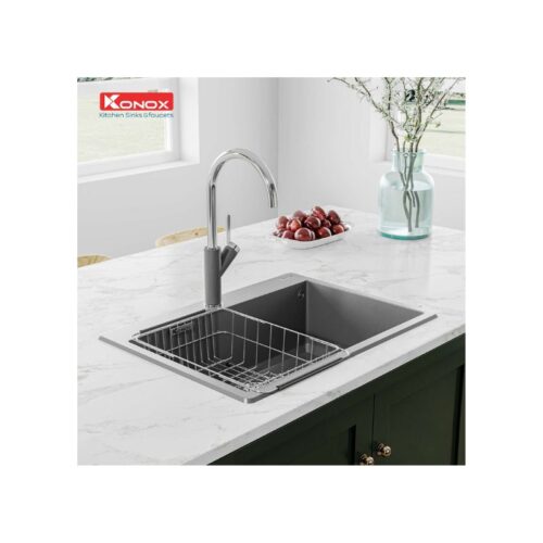 Chậu rửa bát Konox Granite Sink Ruvita 680 – Grey 5 Chậu rửa bát Konox Granite Sink Ruvita 680 – Grey (3)