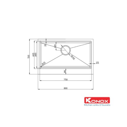 Chậu rửa bát Konox Workstation Sink – Apron Sink KN8051AS Retta (1)