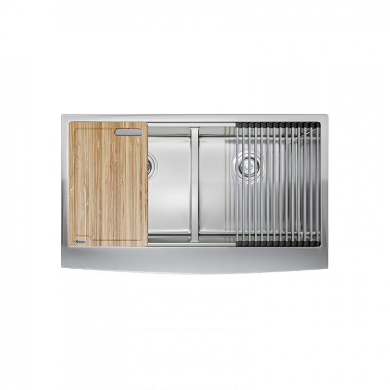 Chậu rửa bát Konox Workstation Sink Apron Sink KN8751DA Curve Chậu rửa bát Konox Workstation Sink Apron Sink KN8751DA Curve