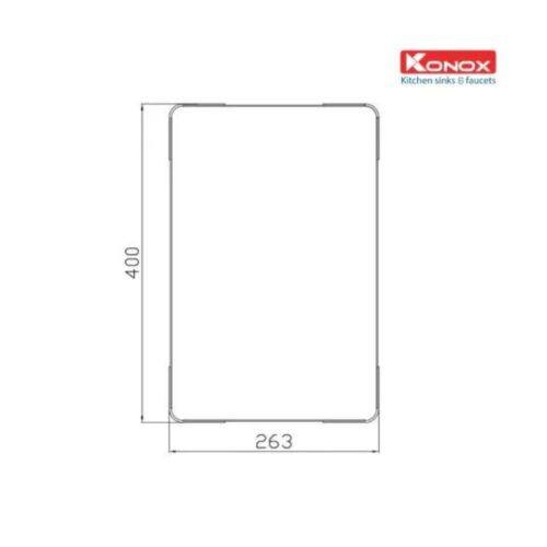 kích thước của Thớt inox Konox CB03