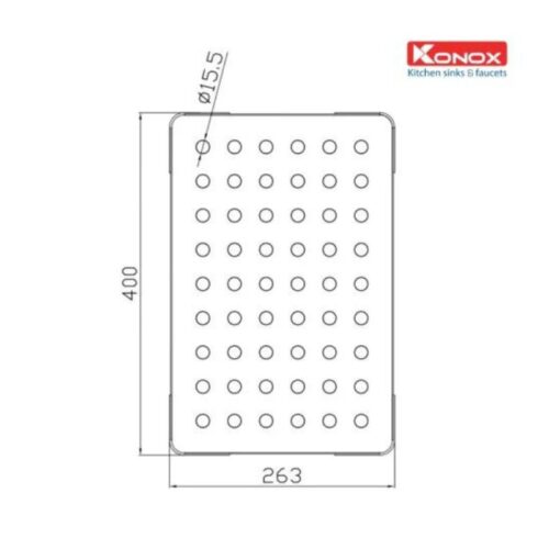 Thớt lỗ inox Konox CB04
