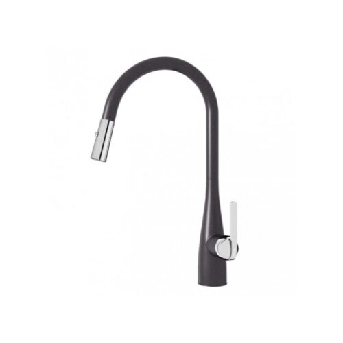 Vòi rửa bát dây rút Konox Curva Black