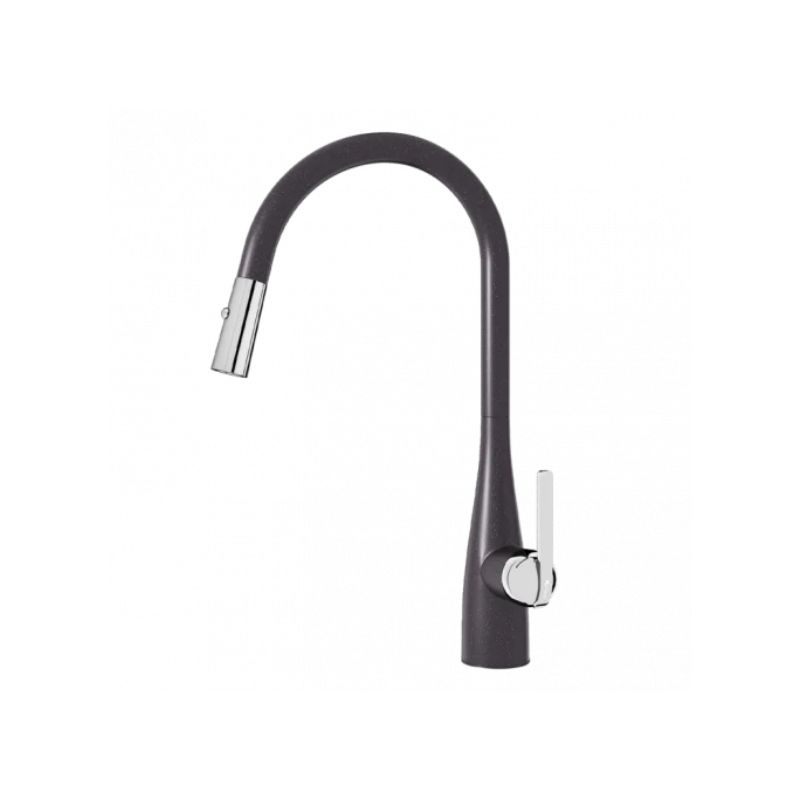 Vòi rửa bát dây rút Konox Curva Black Vòi rửa bát dây rút Konox Curva Black