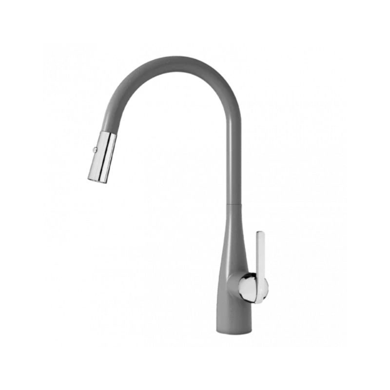 Vòi rửa bát dây rút Konox Curva Grey Vòi rửa bát dây rút Konox Curva Grey
