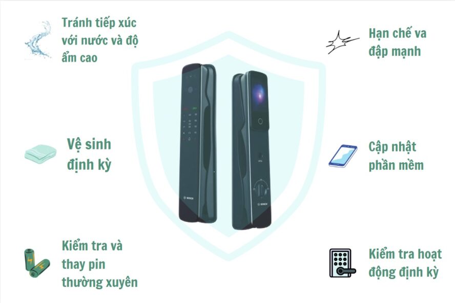 cách bảo quản khóa thông minh