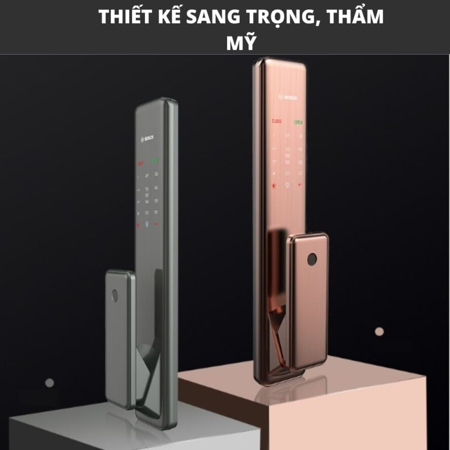 tính thẩm mỹ, thiết kế sang trọng và đẳng cấp khóa vân tay 