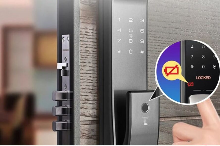 Cách nhận biết khóa cửa vân tay hết pin