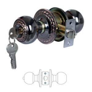 Khóa cửa phòng tay nắm tròn Demax LK500 AC