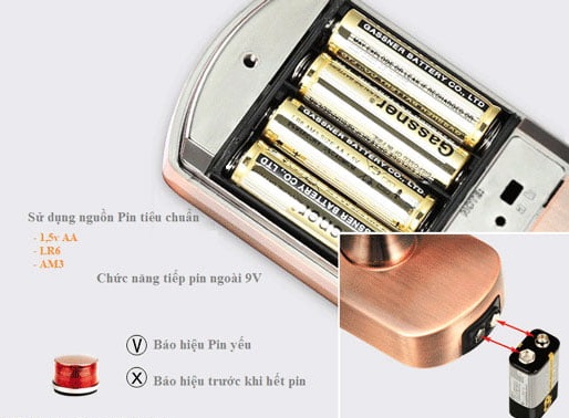 Cách bảo quản pin dùng cho khóa cửa điện tử